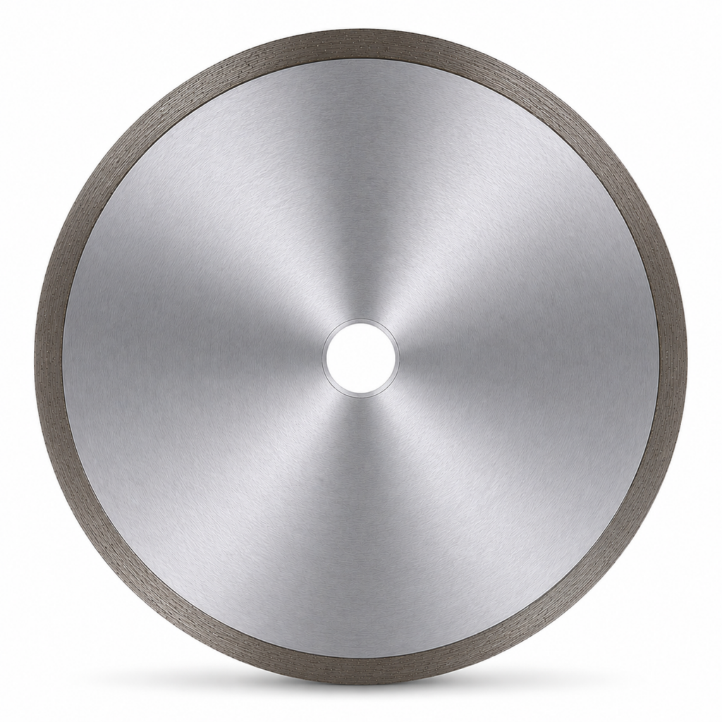 DOT continuous rim diamond blade, 7 to 14 inch, for wet cutting stone and marble