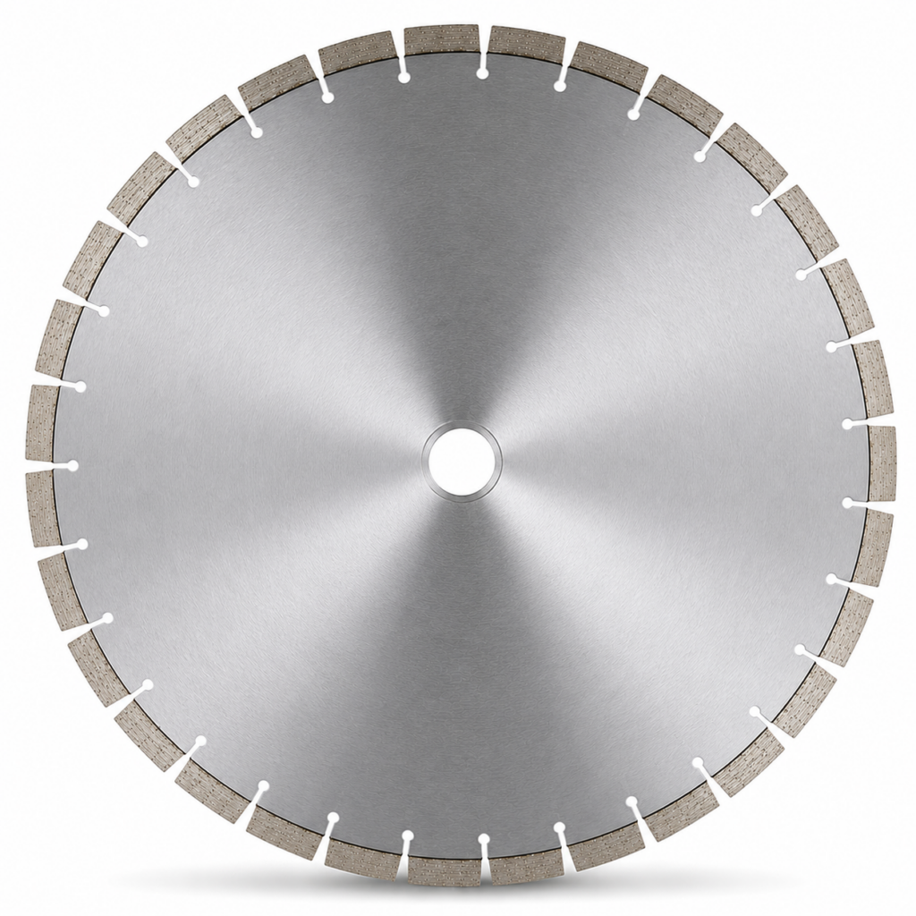 DOT Walk-Behind Pro segmented diamond blade, 18 to 36 inch, for wet cutting concrete and asphalt
