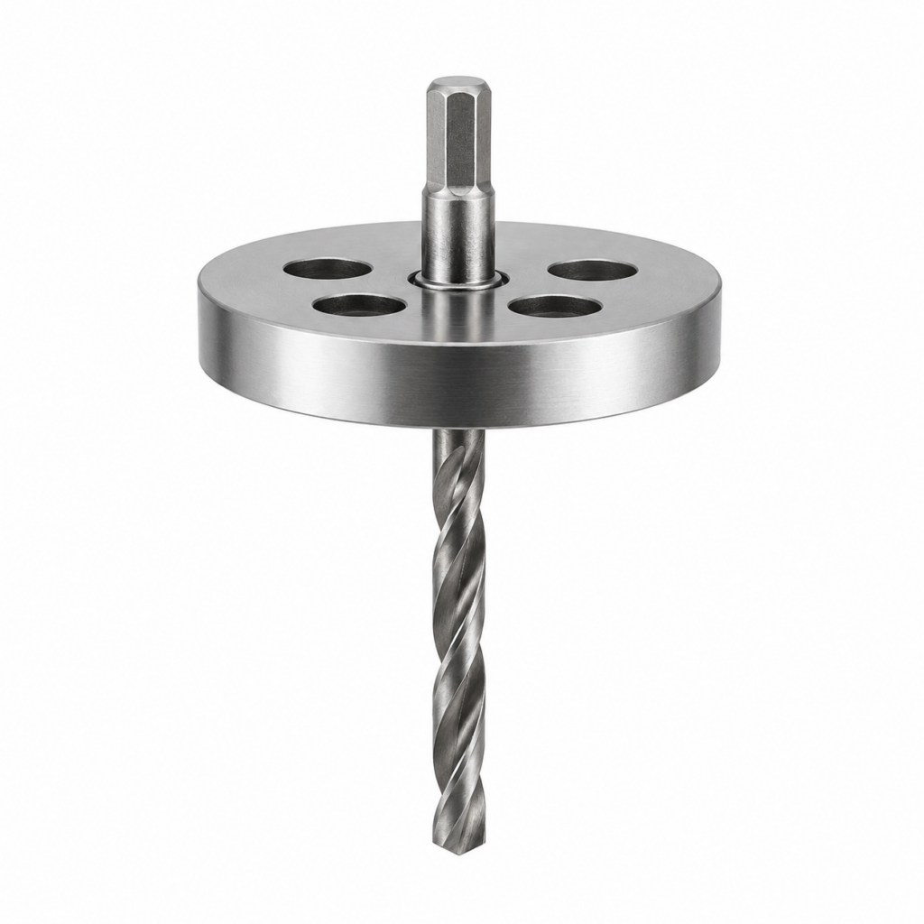 DOT pilot bit and centering guide for starting accurate core drill holes