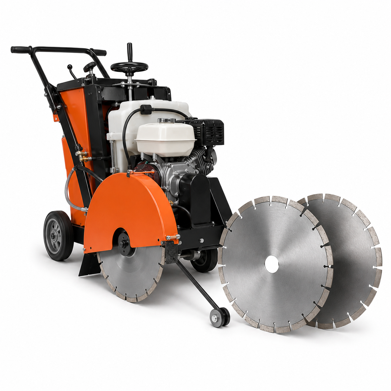 DOT walk-behind cutting package with floor saw and segmented concrete diamond blades