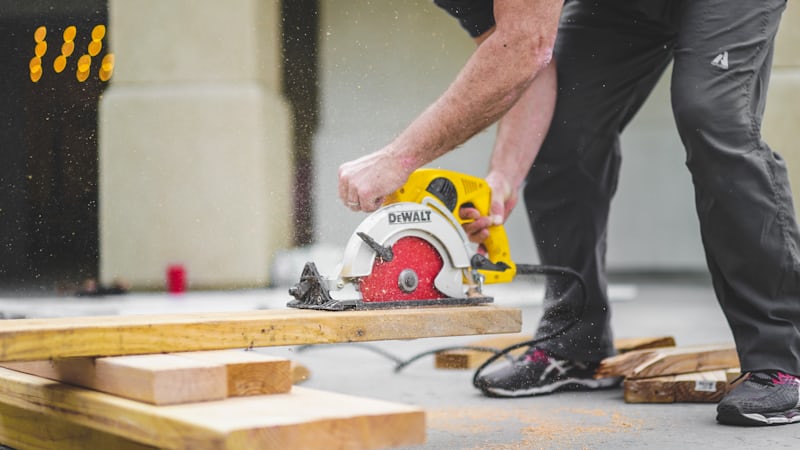 Contractor making a precision cut