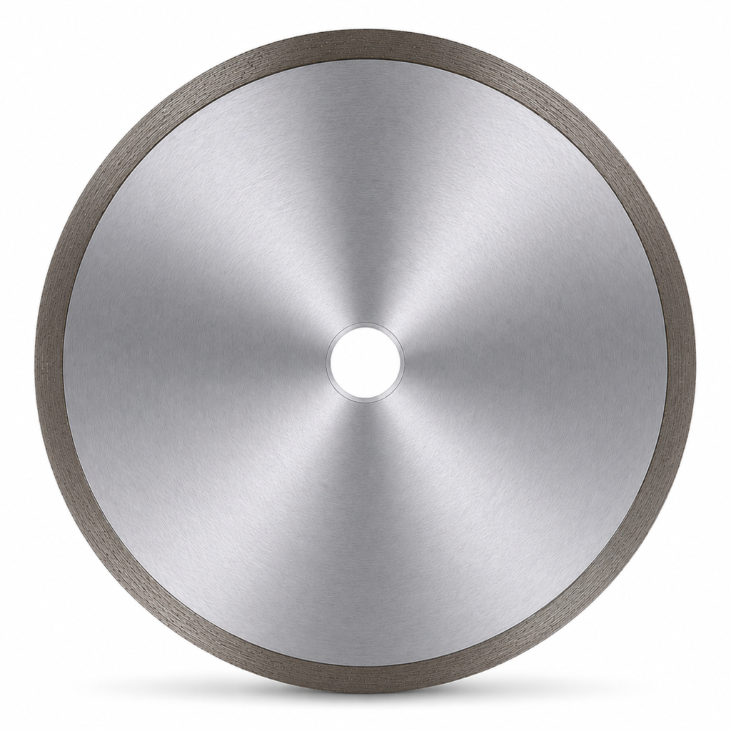 DOT continuous rim diamond blade, 7 to 14 inch, for wet cutting stone and marble